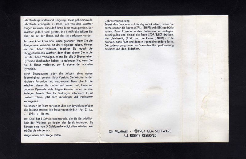 File:Oh Mummy (Amsoft DE) Back Covertape.jpg