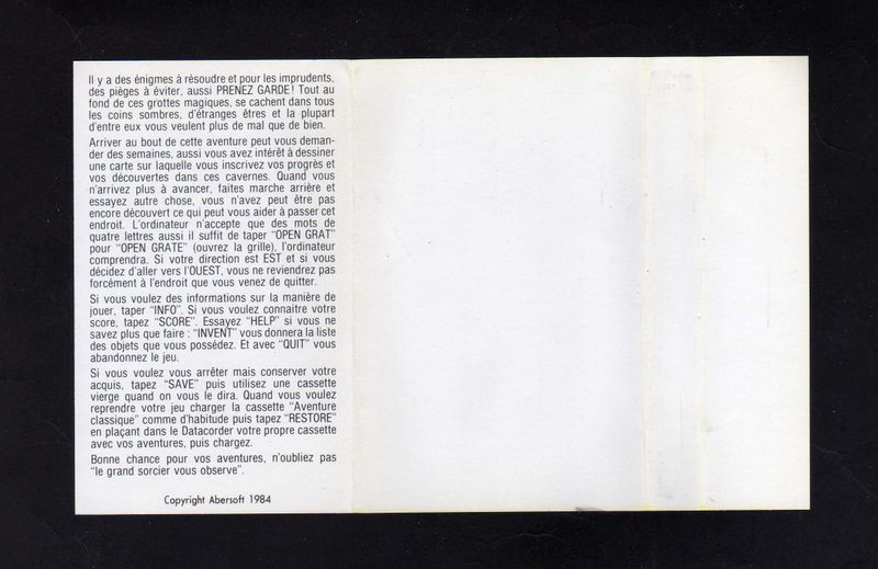 File:Classic Adventure (Amsoft FR) Back Covertape.jpg