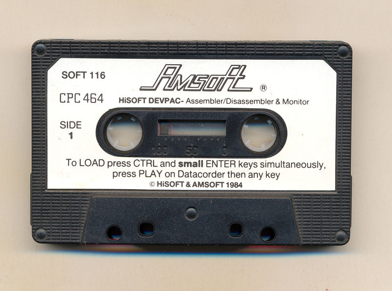 File:Hisoft Devpac (Amsoft UK) Tape - Side A.jpg